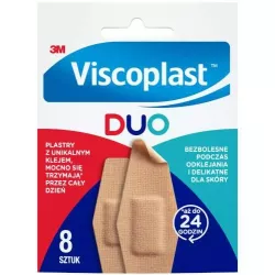 Plastry Viscoplast Duo x 8 sztuk ( data ważności 01.09.2025 ) Opatrunki i art. higieniczne 3M POLAND SP. Z O.O.