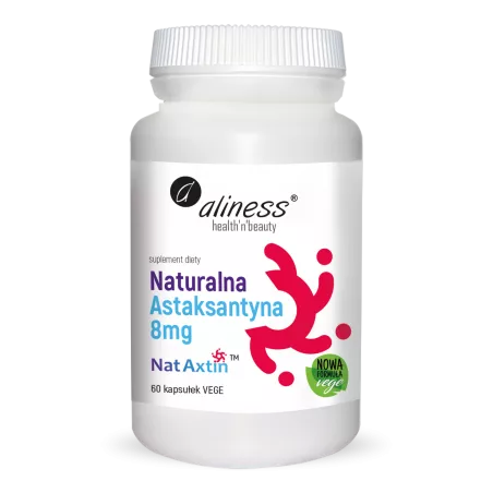 Aliness Astaksantyna Naturalna 8 mg 60 kapsułek antyoksydanty Aliness