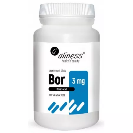 Aliness Bor 3 mg (kwas borowy) 100 tabletek osteoporoza Aliness