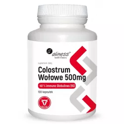 Aliness Colostrum Wołowe 100 kapsułek colostrum Aliness