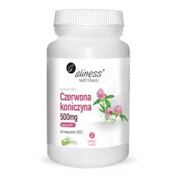 Aliness Czerwona koniczyna 8% 500 mg 90 kapsułek Menopauza Andropauza Aliness