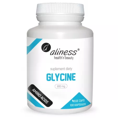 Aliness Glycine 800 mg 100 kapsułek naturalne preparaty na odporność Aliness