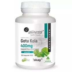 Aliness Gotu Kola 400 mg 100 kapsułek gotu kola Aliness