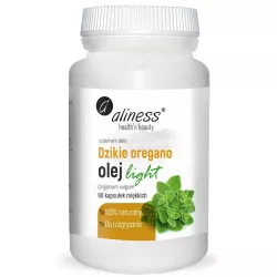 Aliness Oregano Dzikie Olej Light 100% 90 kapsułek naturalne preparaty na odporność Aliness