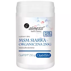 Aliness Siarka Organiczna Opti MSM 180 tabletek stawy Aliness