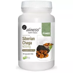 Aliness Siberian Chaga 400 mg 90 kapsułek regulacja poziomu cukru Aliness