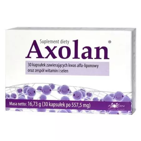 Axolan kapsułki x 30 kapsułek witaminy z grupy B AXXON SP. Z O.O.