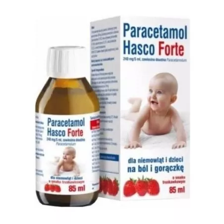 Paracetamol Hasco Forte zawiesina doustna x85ml ból gorączka PRZEDSIĘBIORSTWO PRODUKCJI FARMACEUTYCZNEJ HASCO-LEK S.A.
