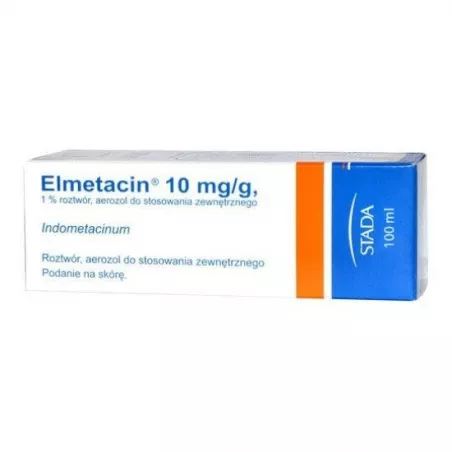 Elmetacin aerozol 10mg/g x 100 ml Inpharm siniaki i stłuczenia INPHARM SP. Z O.O.