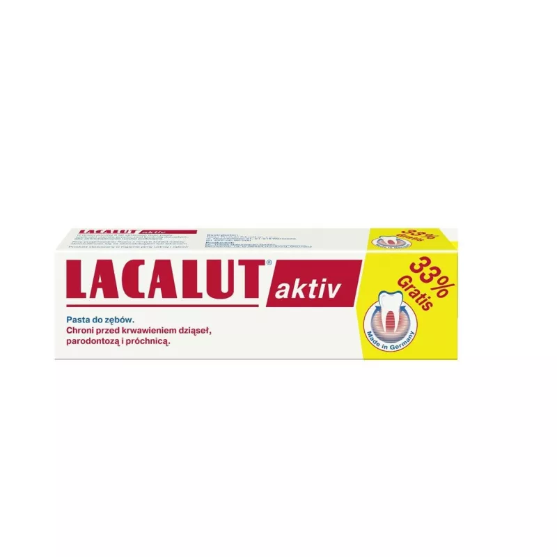 N.P.ZDROVIT SP Z O.O. Lacalut Aktiv Pasta do zębów  100 ml — Składniki i ocena