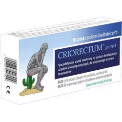 Criorectum protect x 10 czopków preparaty na hemoroidy