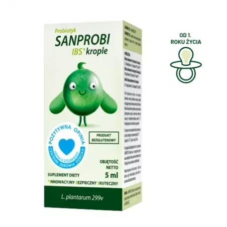 Sanprobi IBS krople doustne x 5 ml ( data ważności 31.07.2024 r.) preparaty na jelito drażliwe SANPROBI SP. Z O.O. SP.K.