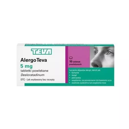 AlergoTeva (Flynise) tabletki powlekane 5 mg x 10 tabletek tabletki na alergię TEVA PHARMACEUTICALS POLSKA SP. Z O. O.