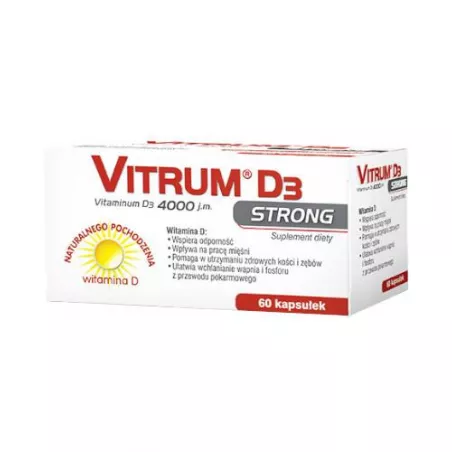 Vitrum D3 Strong 4000 jm x 60 kapsułek witamina D Orifarm Healthcare