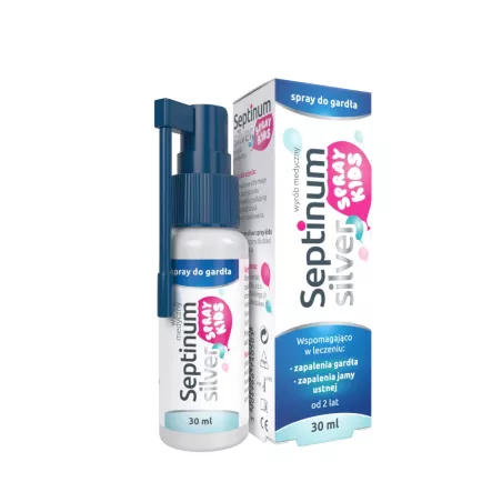 Septinum Silver Spray KIDS x 30 ml leki na ból gardła i chrypkę NATUR PRODUKT PHARMA SP. Z O.O.