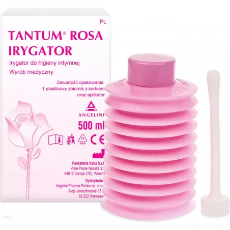Tantum Rosa irygator 1 sztuka podpaski tampony kubki menstr. ANGELINI PHARMA POLSKA SP. Z O.O.