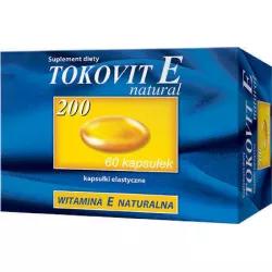 Tokovit E 200 60 kapsułek miękkich witamina E PRZEDSIĘBIORSTWO PRODUKCJI FARMACEUTYCZNEJ HASCO-LEK S.A.