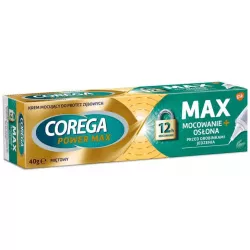 Corega Max Mocowanie+Osłona Mięta x 40g kremy akcesoria do protez GLAXOSMITHKLINE CONSUMER HEALTHCARE SP. Z O.O.