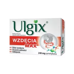 Ulgix Wzdęcia Max kapsułki 15 kapsułek preparaty na wzdęcia PRZEDSIĘBIORSTWO PRODUKCJI FARMACEUTYCZNEJ HASCO-LEK S.A.