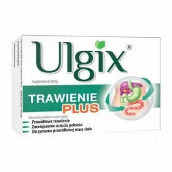 Ulgix Trawienie Plus 30 kapsułek niestrawność PRZEDSIĘBIORSTWO PRODUKCJI FARMACEUTYCZNEJ HASCO-LEK S.A.