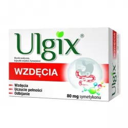 Ulgix wzdęcia 80 mg 100 kapsułek preparaty na wzdęcia PRZEDSIĘBIORSTWO PRODUKCJI FARMACEUTYCZNEJ HASCO-LEK S.A.