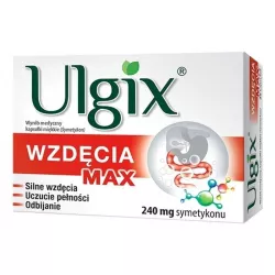 Ulgix Wzdęcia Max 30 kapsułek preparaty na wzdęcia PRZEDSIĘBIORSTWO PRODUKCJI FARMACEUTYCZNEJ HASCO-LEK S.A.