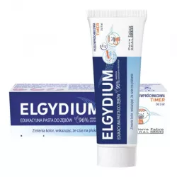 Elgydium Timer Edukacyjna Pasta do zębów x 50 ml czyste zęby PIERRE FABRE DERMO-COSMETIQUE POLSKA SP. Z O.O.