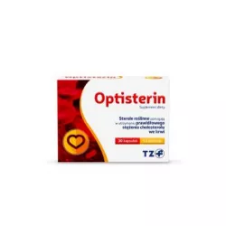 Optisterin 30 kapsułek (nowa formuła) leki i suplementy na cholesterol TARCHOMIŃSKIE ZAKŁADY FARM. POLFA S.A.