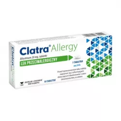 Clatra Allergy 20 mg x 10 tabletek tabletki na alergię A.MENARINI INDUSTRIE PHARMACEUTICHE RIUNITE S.R.I.