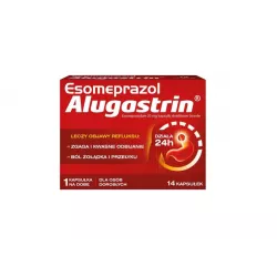 Esomeprazol Alugastrin kapsułki dojelitowe 20 mg x 14 kapsułek wrzody żołądka, zgaga, refluks LABORATORIA POLFA ŁÓDŹ SP. Z O.O.