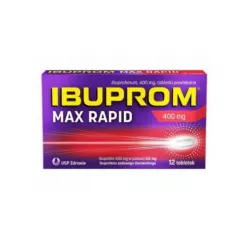 Ibuprom max rapid tabletki powlekane 400 mg x 12 tabletek ból US PHARMACIA SP. Z O.O.