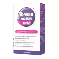 Ibesan maślan forte x 60 kapsułek preparaty na jelito drażliwe NATUR PRODUKT PHARMA SP. Z O.O.