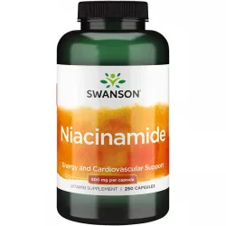 SWANSON Niacinamide 250 mg x 250 kapsułek witaminy z grupy B Swanson