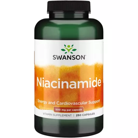 SWANSON Niacinamide 250 mg x 250 kapsułek witaminy z grupy B Swanson