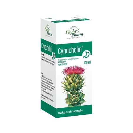 Cynacholin płyn do ust x 100 ml Phytopharm preparaty na wzdęcia PHYTOPHARM KLĘKA S.A.