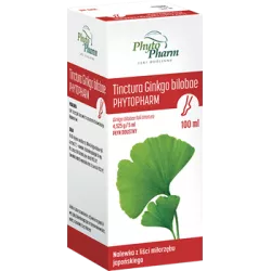 Nalewka z miłorzębu japońskiego x 100 g Phytopharm Zioła na pamięć i koncentrację PHYTOPHARM KLĘKA S.A.
