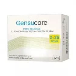 Gensucare paski testowe 50 sztuk Testy diagnostyczne BIOTON S.A.