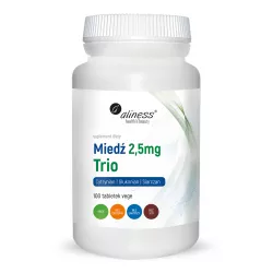 Aliness Miedź Trio 2,5 mg 100 tabletek antyoksydanty Aliness