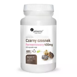 Aliness Czosnek czarny fermentowany 400 mg 100 kapsułek antyoksydanty Aliness
