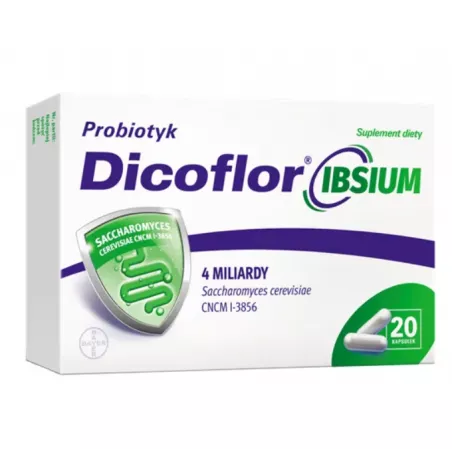 Dicoflor Ibsium 20 kapsułek probiotyki na trawienie BAYER SP. Z O.O.