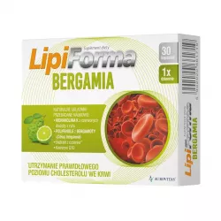 Lipiforma Bergamia 30 kapsułek leki i suplementy na cholesterol AUROVITAS PHARMA POLSKA SP.Z O.O.