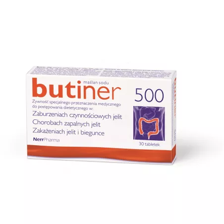 Butiner 500 tabletki 500 x 30 tabletek preparaty na jelito drażliwe NERR PHARMA SP.Z O.O.