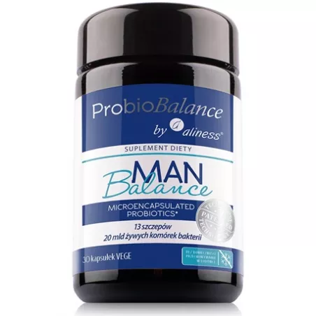 Aliness ProbioBalance MAN 20 MLD 30 kapsułek probiotyki na trawienie Aliness