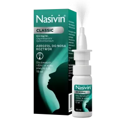 Nasivin classic 0.05% aerozol do nosa x 10 ml leki na katar MERCK SP.Z O.O.