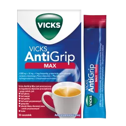 Vicks SymptoMed MAX 10 saszetek leki na gorączkę WICK PHARMA ZWEIGNIEDERLASSUNG DER PROCTER & GAMBLE GMBH