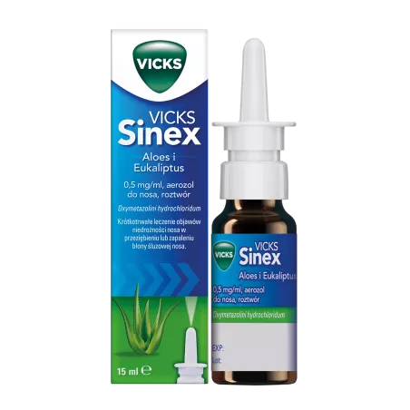 Vicks Sinex aerozol do nosa 0.5mg/ml x 15 ml leki na katar WICK PHARMA ZWEIGNIEDERLASSUNG DER PROCTER & GAMBLE GMBH