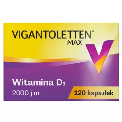 Vigantoletten Max 2000 j.m. 120 kapsułek witamina D PROCTER & GAMBLE HEALTH POLAND SPÓŁKA Z O.O.