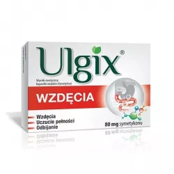 Ulgix wzdęcia 80 mg x 25 kapsułek preparaty na wzdęcia PRZEDSIĘBIORSTWO PRODUKCJI FARMACEUTYCZNEJ HASCO-LEK S.A.