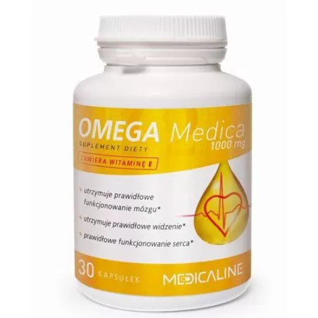 Aliness Omega Medica 1000 mg 30 kapsułek kwasy omega Aliness