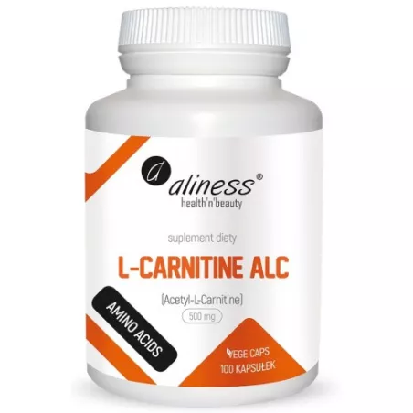 Aliness L-Carnityne ALC 500 mg 100 kapsułek detox i odchudzanie Aliness